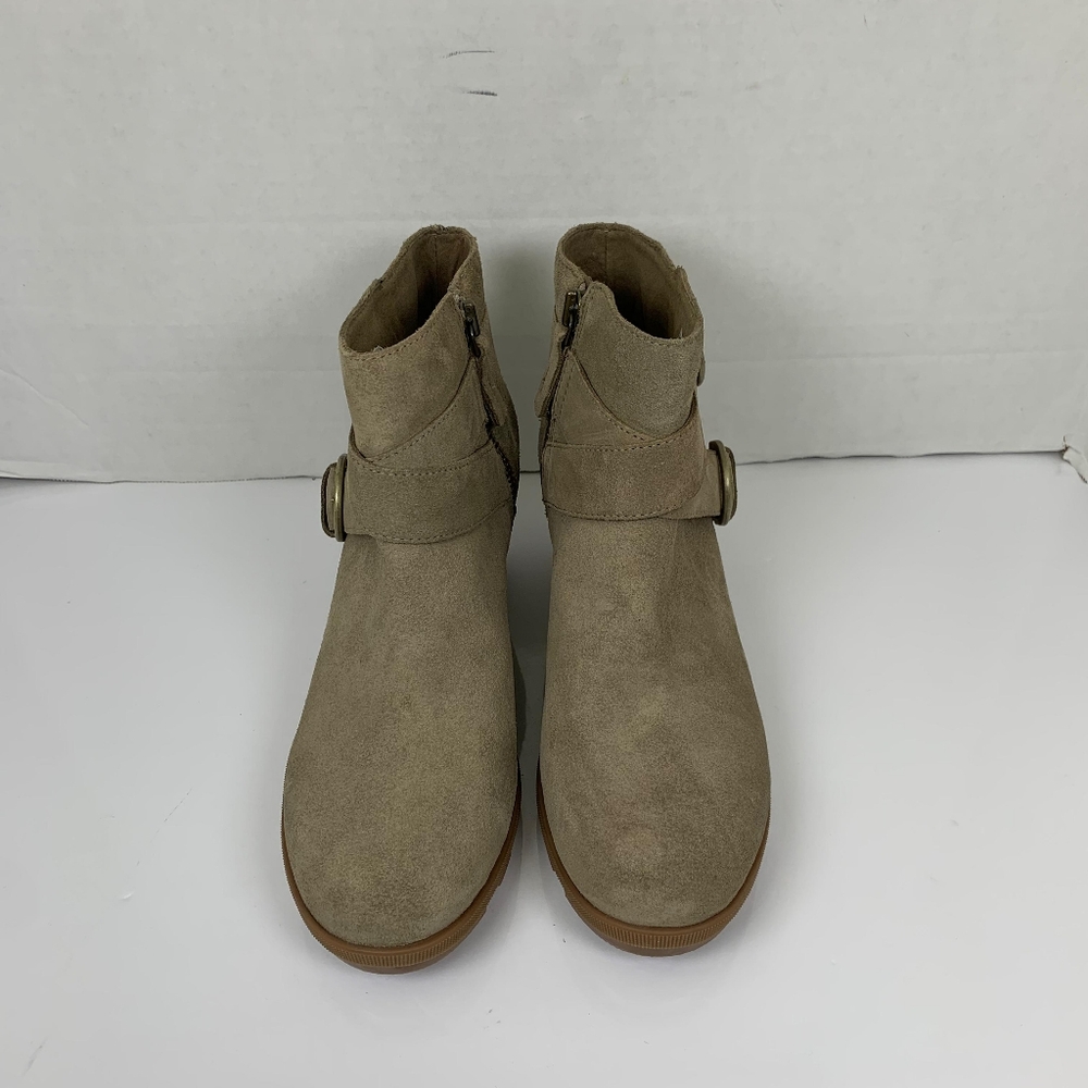 Sorel Women Joan Of Artic Wedge 11 Taupe Suede Bucket Boots Size 8.5 - Picture 8 of 10